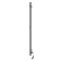Electric heated towel rail Laris Prime Chekch, 80x1200 mm, 2 crossbars, left, black
