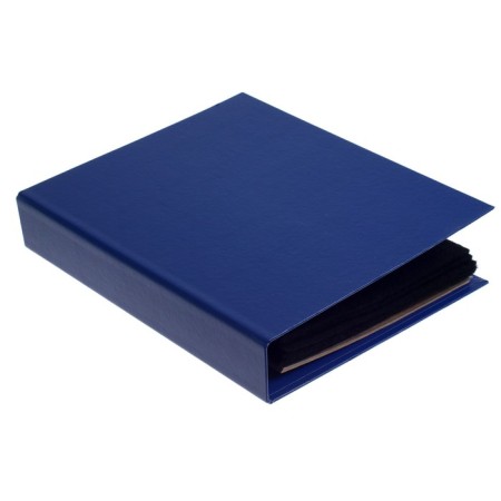 The album is vertical for icons, with sheets on fabric, 230 x 270 mm, boumvinyl, blue-1