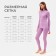 Women's thermal underwear (longshit, leggings) minku color purple, size 50