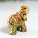 Polystone souvenir "Little Elephant with Rose on the Popon" 3.5x4x2 cm