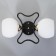 Chandelier 2780/2 E27 40W black and gold 45x35x25 cm Bayerlux