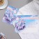 Birthday card!" Glitter, congregre, bouquet, feathers, purple tone, 25.1x19.4 cm