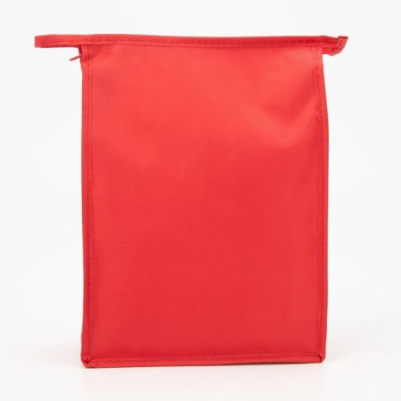Cosmetic bag with lightning, red color-2