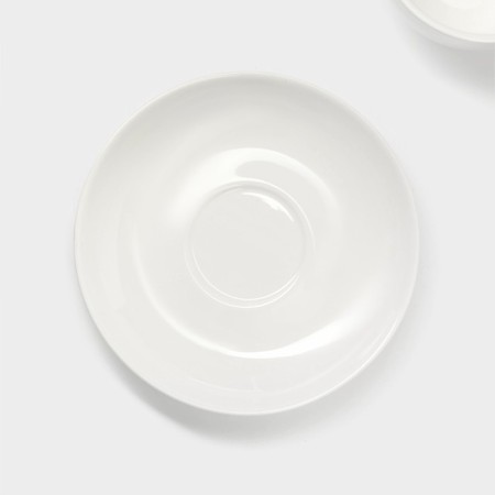 Tea steam porcelain Magistro "Blanche", 2 items: a cup 200 ml, a saucer d = 14.5 cm, white color-3