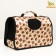 Bag - Animal Carriage "Happy" paws, beige, size m, 40 x 21 x 27 cm