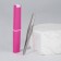 Pinzet begged, narrow, 9 cm, in case, color mix