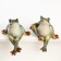 Souvenir Ceramics "Frog" set 2 pieces 14x10x11.5 cm