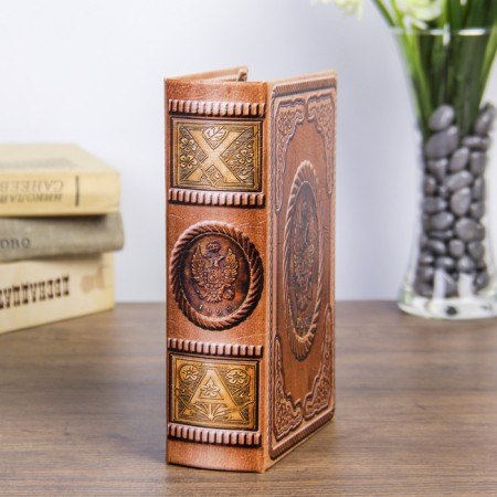 Safe-book wood "1828" 17x11x5 cm-3