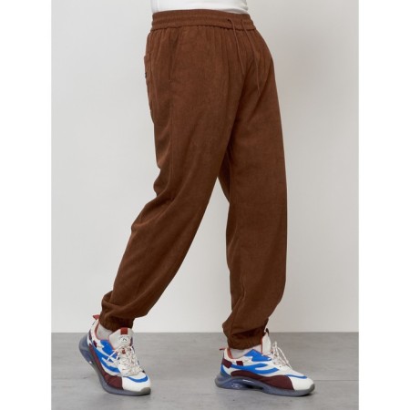 Male tracksuit, size 50, brown color-6