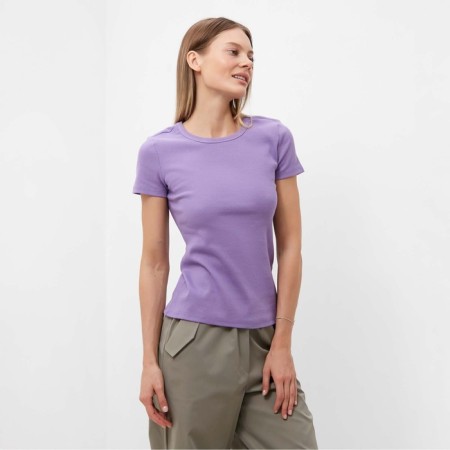 Female T -shirt, lilac color, size m (44)-3