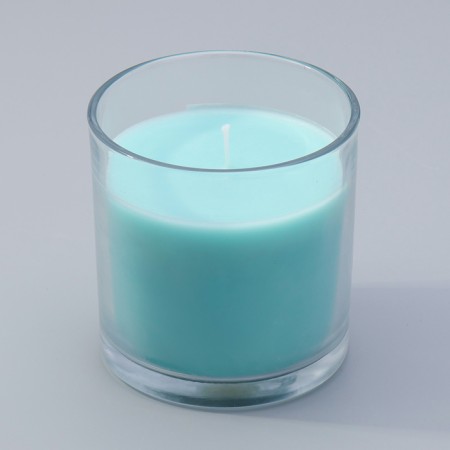 Aromatic giant in a glass "turquoise sky", soy wax, 10x10 cm-3