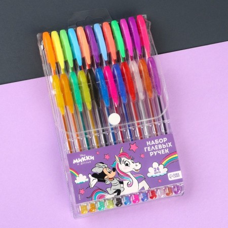 Ballic handle with sparkles, 24 colors, Minnie Mouse and Unicorn-4