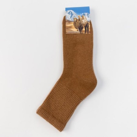 Male socks from Mongolian wool, red color, size 27 (40-42)-2
