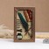 Gift set 5B1 "steampunk": feathers of turquoise, ink, tips, print, wax