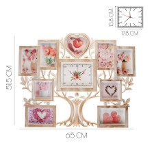 Wall watches with photo frames 