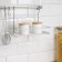 TEKNO-TEL Railing System for the kitchen, 6 items, chromium color