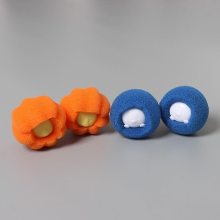 Balls for the washing of the share, set 4 pcs, d = 8 cm, blue/orange color-4