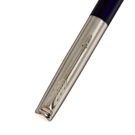Gift feathers in the leatherette case, blue case with silver-4