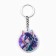 Key keychain holographic "cat", 5 x 4.5 cm