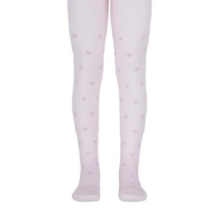 Pantyhose children's cotton CONTE KIDS TIP-Top, height 128-134 cm, light pink color