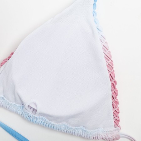 Swimsuit female separate minku pink color/blue, size 48-8
