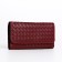 Women's wallet on the button, red color