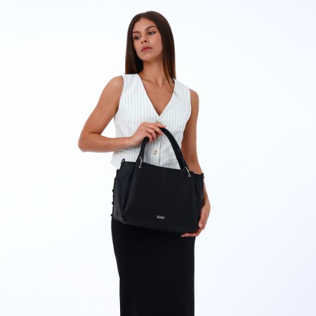 Women's bag with lightning, black color-7