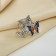 Ring for the scarf "butterflies", color in silver