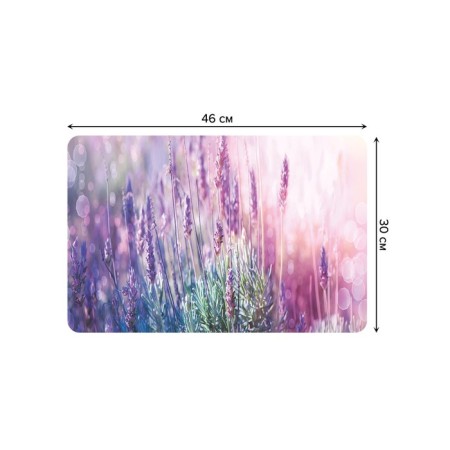 A set of napkins for setting the Gornaya Lavender table, rectangular, rounded edges, size 30x46 cm, 4 pcs-2