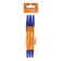 A set of ballpoint pens, 0.7 mm, 3 pcs., Blue rod, orange case