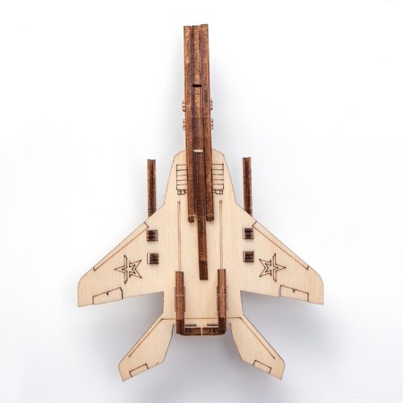 Wooden designer, prefabricated model "Fighter"-6