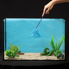 Aquarium net 10 cm, blue