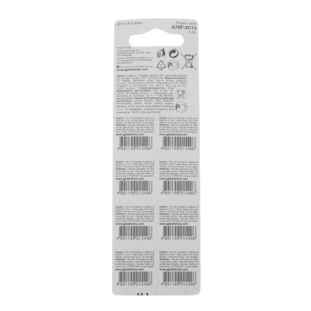 Alkalin battery GP, LR44 (G13, V13GA, A76) -10BL, 1.5V, blister, 10 pcs.-1