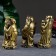 Set of figures "Three Eastern Easters" aged gold, height 11cm