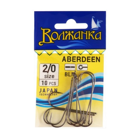 Hooks "Volzhanka" Aberdeen No. 2/0, 10 pcs