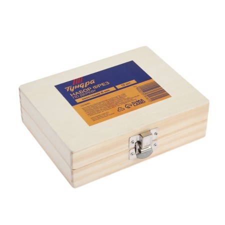 A set of cutting on a tundra tree, a wooden box, a shank 8 mm, 12 pcs.-2