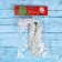Christmas tree decoration "Peacock" (set 2 pcs) 5.5x16 cm, white