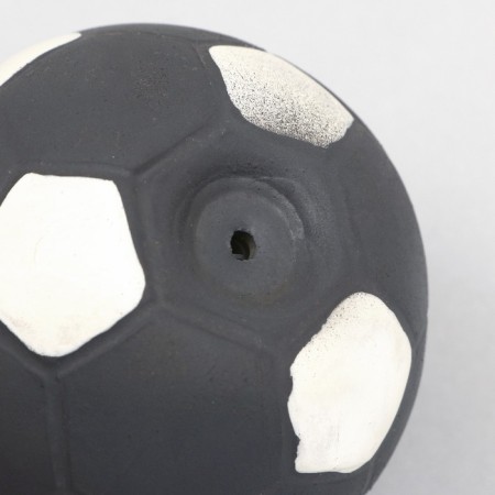 Bruttail toy for dogs from latex "Football", 7 cm, gray-1