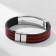 Male Bracelet "Style" pattern, red-black color