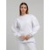 Female sweatshirt with comb, size 44, white color