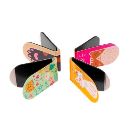 Magnetic tab "cats" 4 pieces, 2x7 cm-1