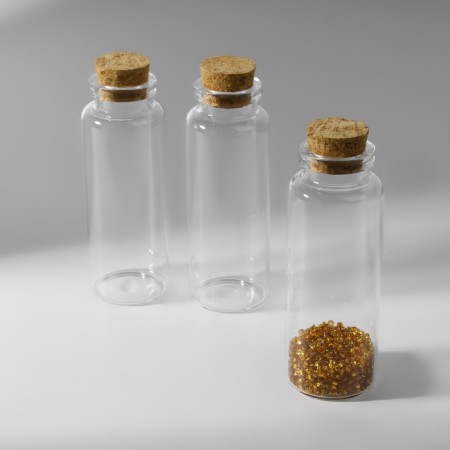 Jars for storing beads, d = 3 × 8 cm, 3 pcs-2