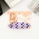 Halfish hair clip "Chess" 9 cm, mix