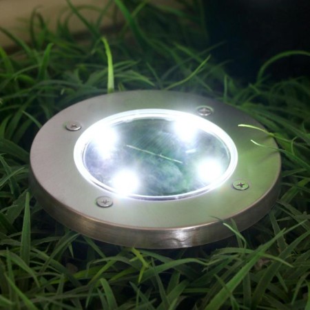 Garden lamp on the sunny battery, 11.5 × 13 × 11.5 cm, 4 LED, glow white glow