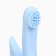Silicone teething for teeth "Swan", brush, on suction cup, blue color, crumb I