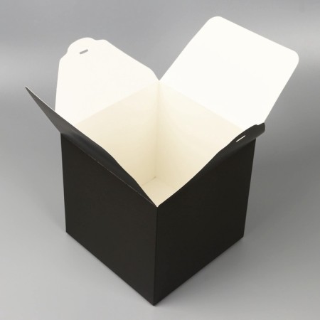 Gift folding box, packaging, “black”, 18 x 18 x 18 cm-3