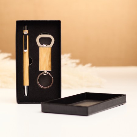 Gift set 2B1 (pen, keychain with opening)