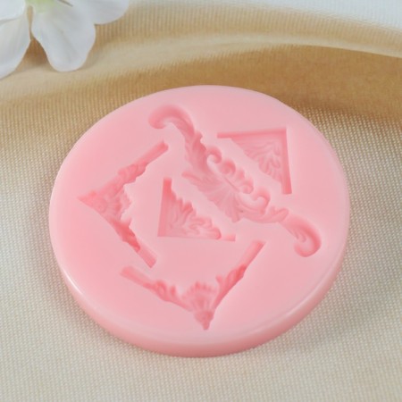 Silicone Mold No. 1333 "monograms, corners, borders, stucco molding"-1