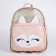 Baby backpack for a girl with a fox pocket, artificial leather, 27x23 x 10 cm