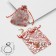 Gift bag "branches" 10 × 12, red color with silver